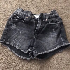 Black Denim shorts